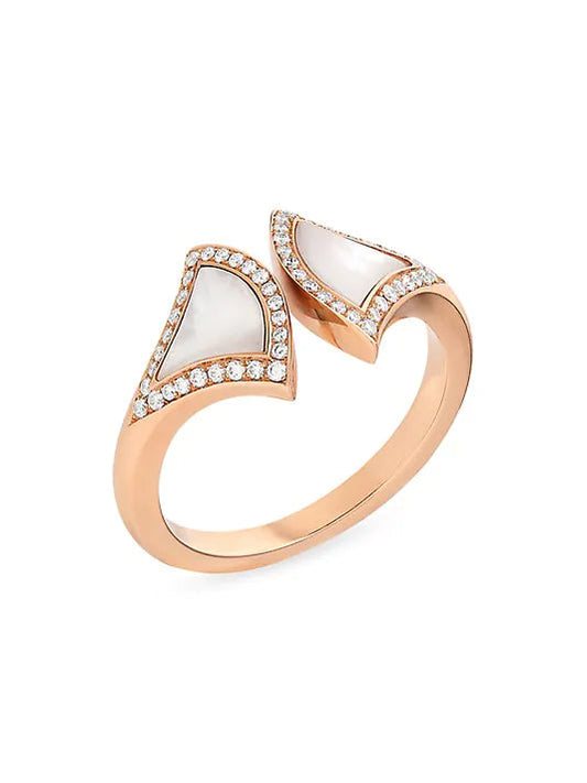 [Pearl Jewelrys]DREAM MOP DIAMOND OPEN RING