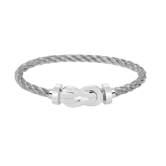 [Pearl Jewelrys]CHANCE LARGE 8 FIGURE BUCKLE NO DIAMOND BRACELET SILVER