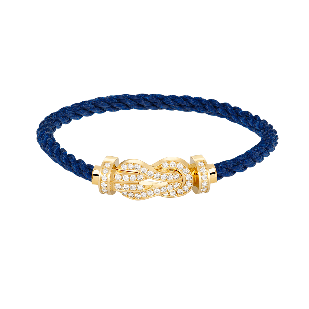 [Pearl Jewelrys]CHANCE LARGE 8 FIGURE BUCKLE FULLDIAMOND BRACELET GOLD