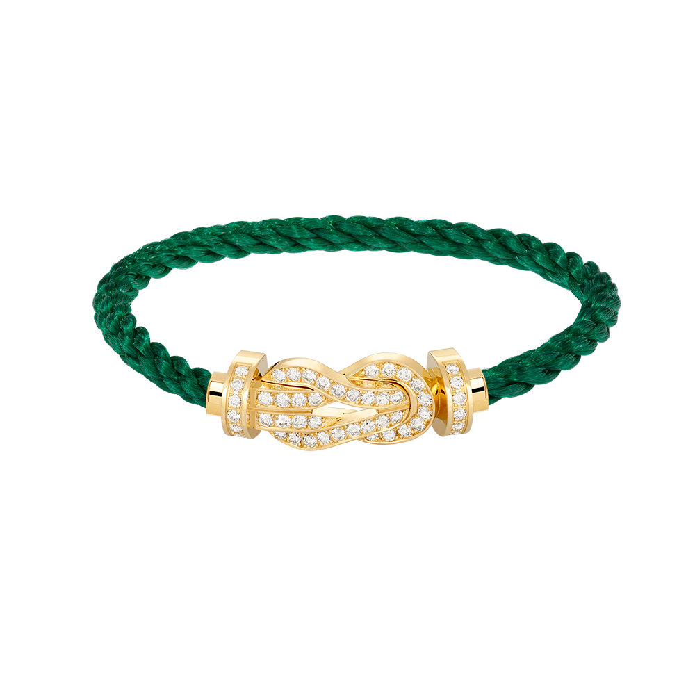 [Pearl Jewelrys]CHANCE LARGE 8 FIGURE BUCKLE FULLDIAMOND BRACELET GOLD