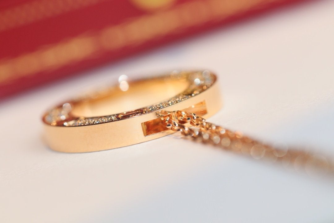 [Pearl Jewelrys]LOVE NECKLACE ADJUSTABLE ROSE GOLD