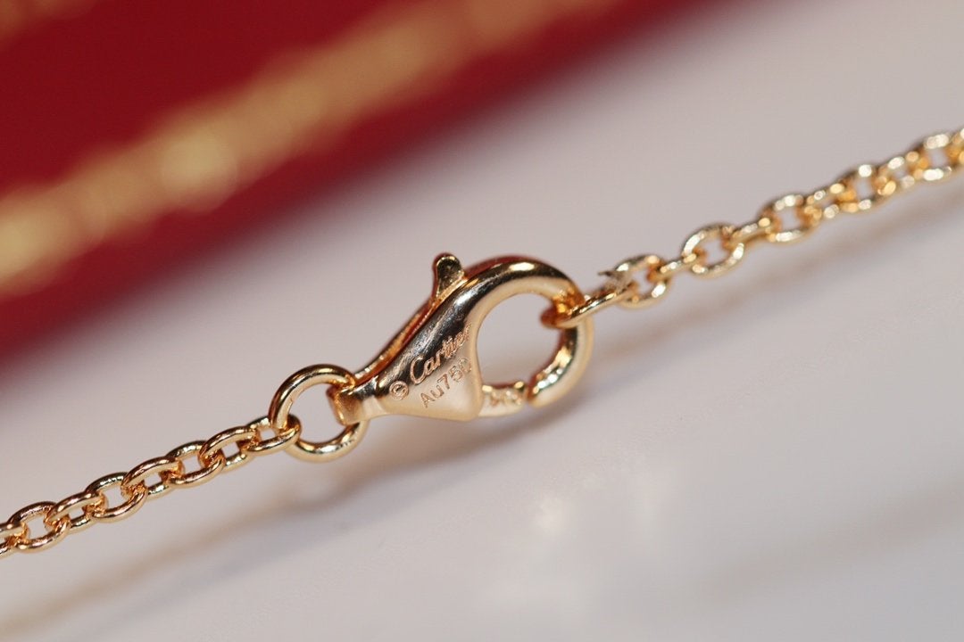 [Pearl Jewelrys]LOVE NECKLACE PINK GOLD AND SILVER