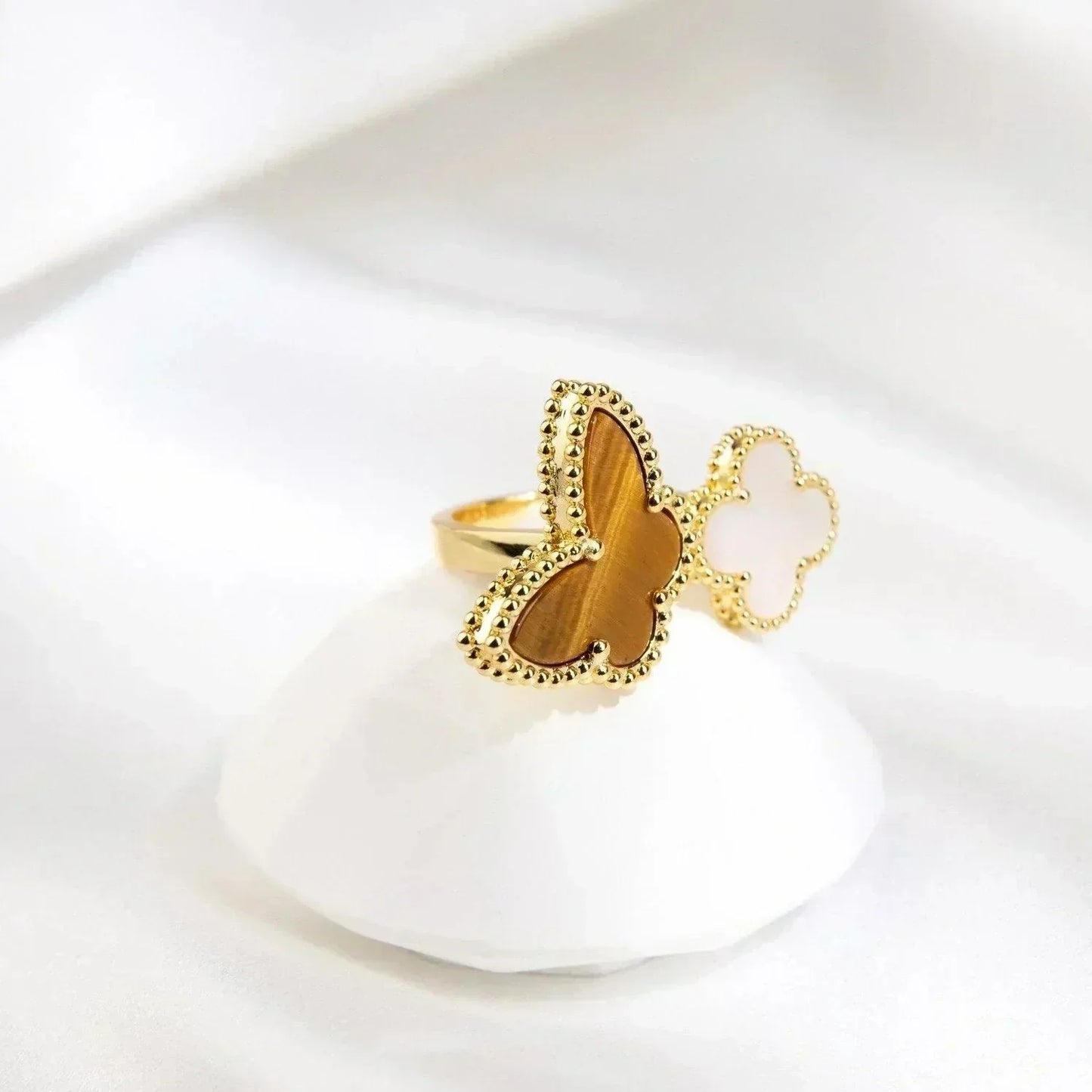 [Pearl Jewelrys]LUCKY BETWEEN THE FINGER RING