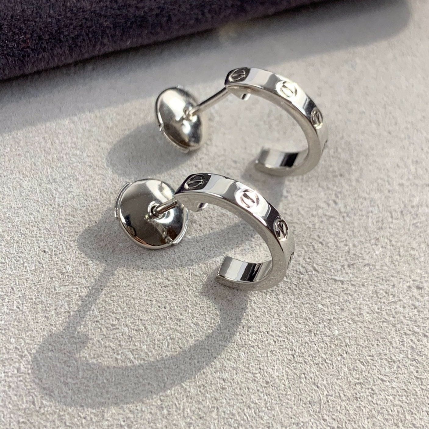 [Pearl Jewelrys]LOVE EARRINGS 2.65MM SILVER