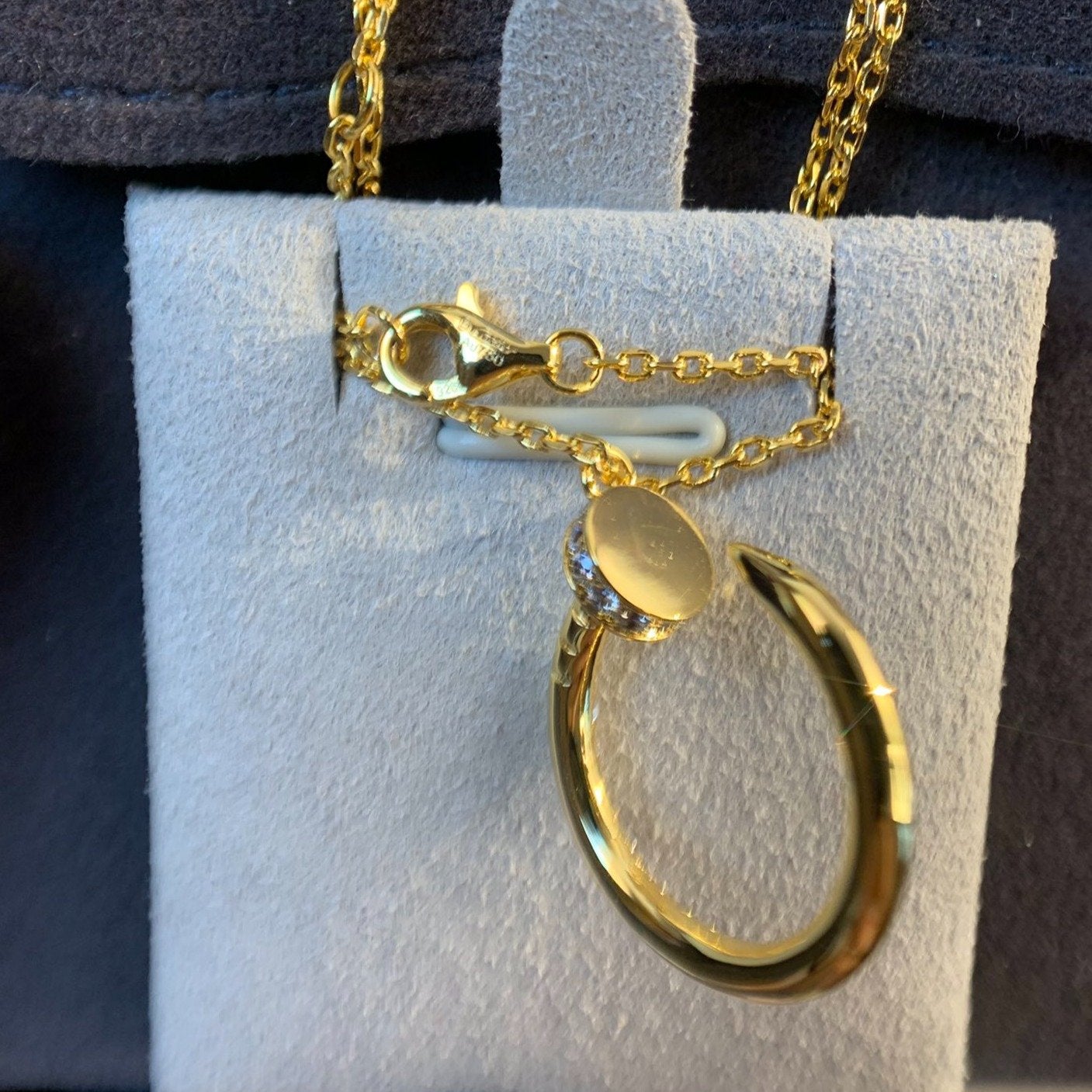 [Pearl Jewelrys]JUSTE NECKLACE GOLD DIAMONDS