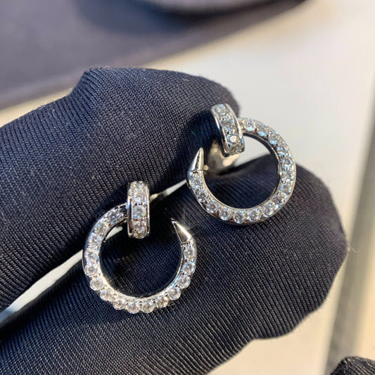 [Pearl Jewelrys]JUSTE EARRINGS SILVER DIAMONDS