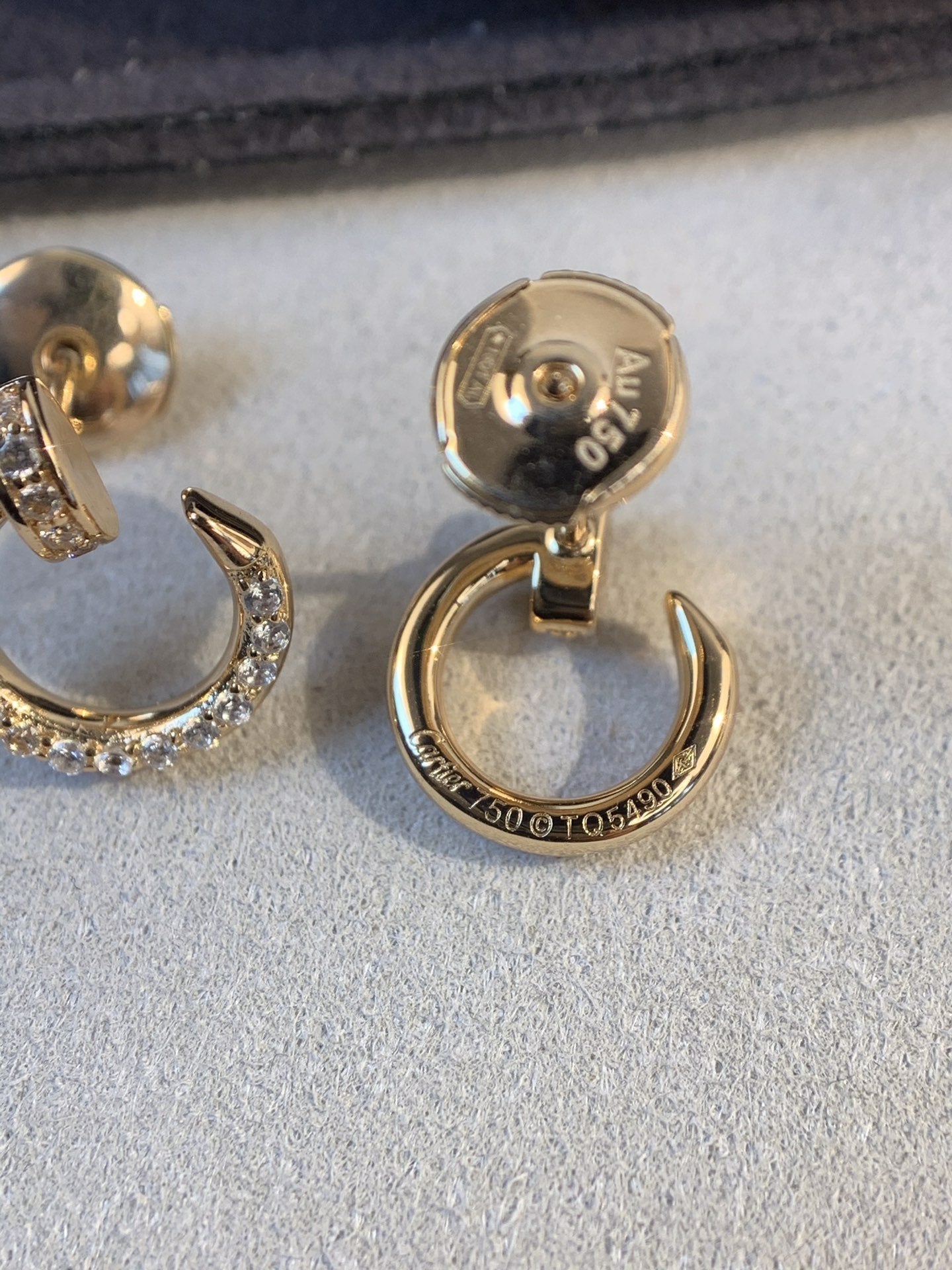 [Pearl Jewelrys]JUSTE EARRINGS GOLD DIAMONDS