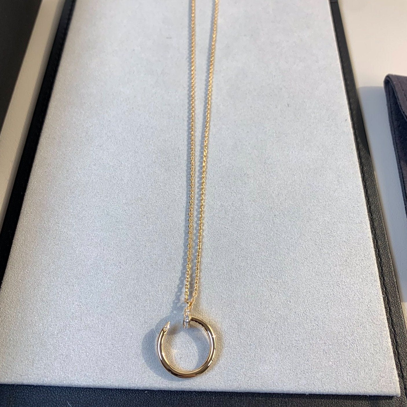 [Pearl Jewelrys]JUSTE NECKLACE PINK GOLD