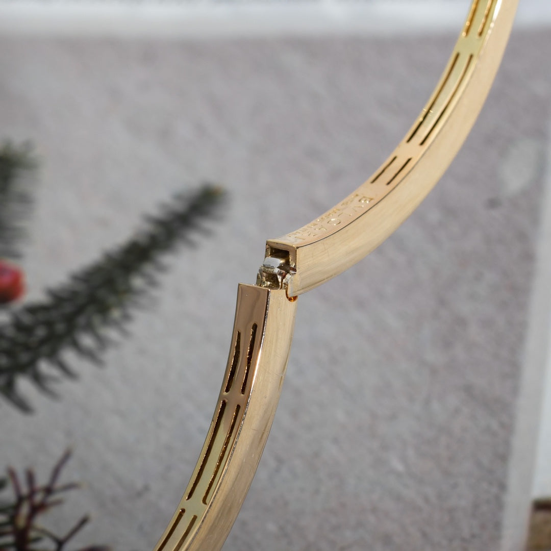 [Pearl Jewelrys]SERPENTI BRACELET PINK GOLD DIAMOND DOUBLE SNAKE