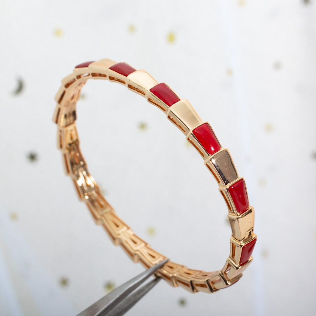 [Pearl Jewelrys]SERPENTI BRACELET PINK GOLD RUBELLITE