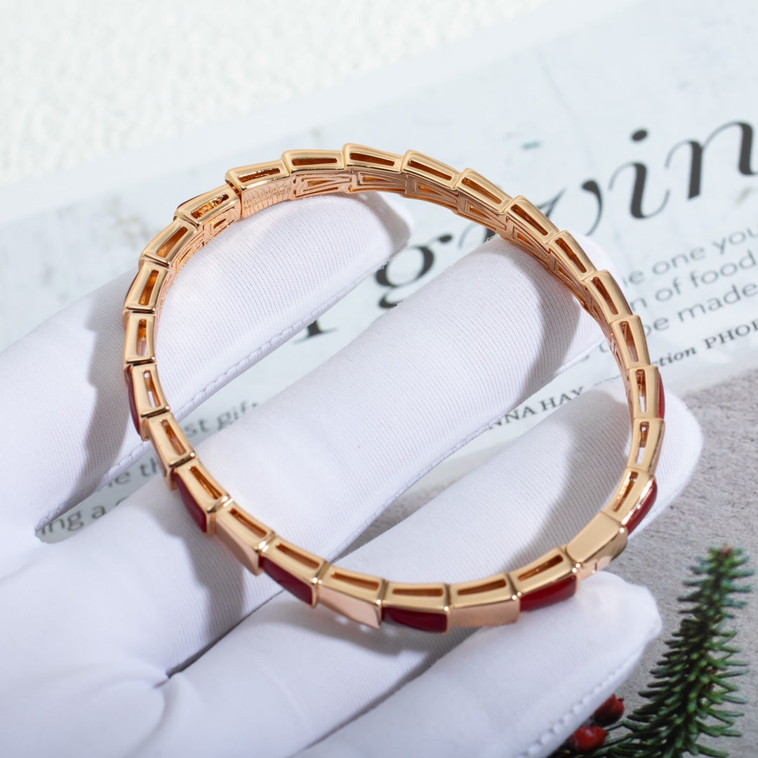 [Pearl Jewelrys]SERPENTI BRACELET PINK GOLD RUBELLITE