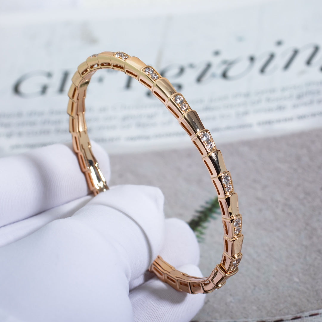 [Pearl Jewelrys]SERPENTI SMALL BRACELET PINK GOLD DIAMOND