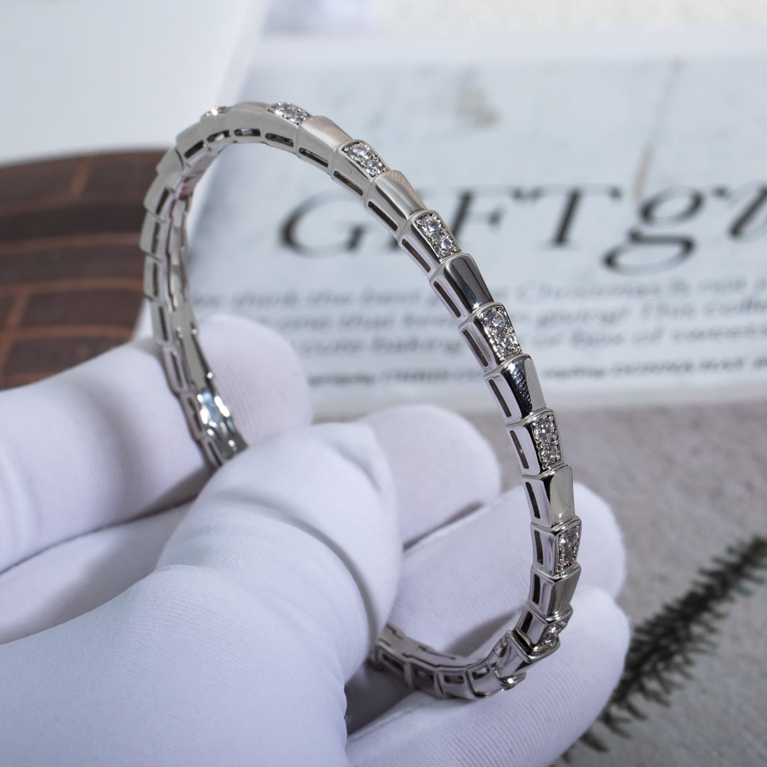 [Pearl Jewelrys]SERPENTI BRACELET SILVER DIAMOND