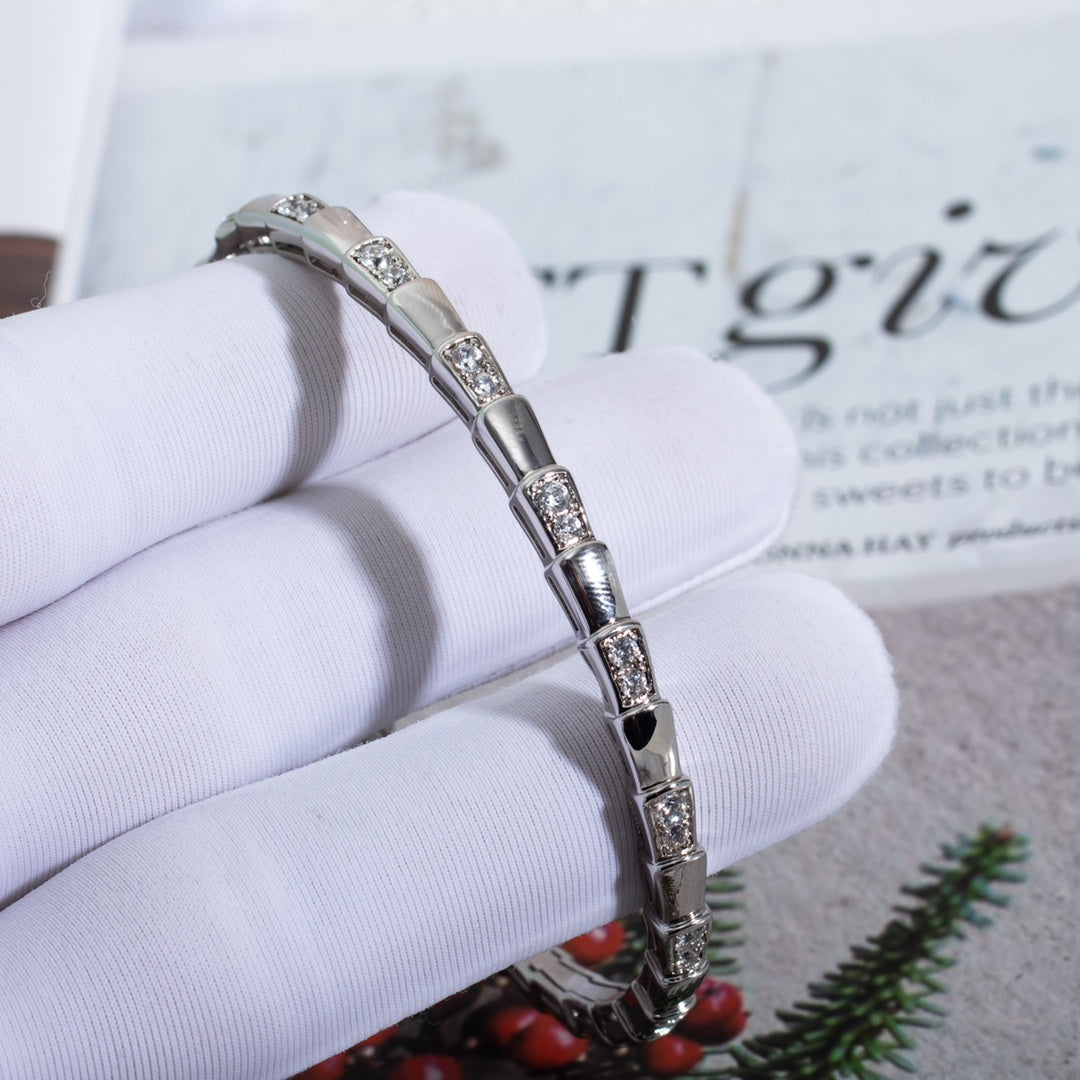 [Pearl Jewelrys]SERPENTI BRACELET SILVER DIAMOND