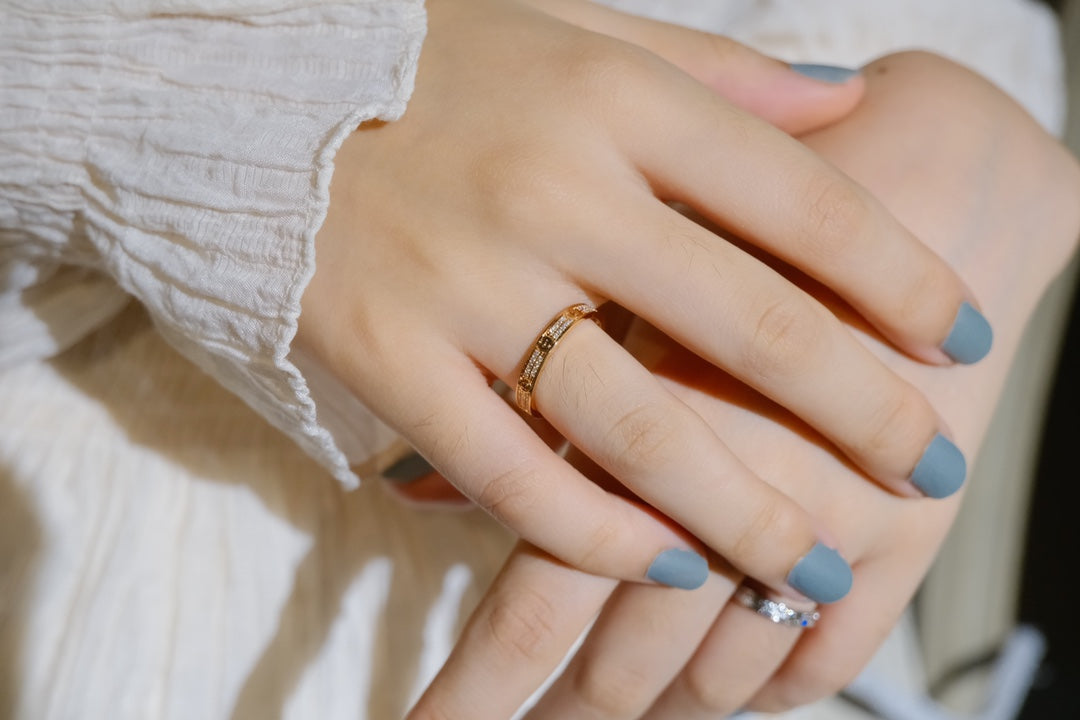 [Pearl Jewelrys]LOVE RING 2.65MM DIAMOND