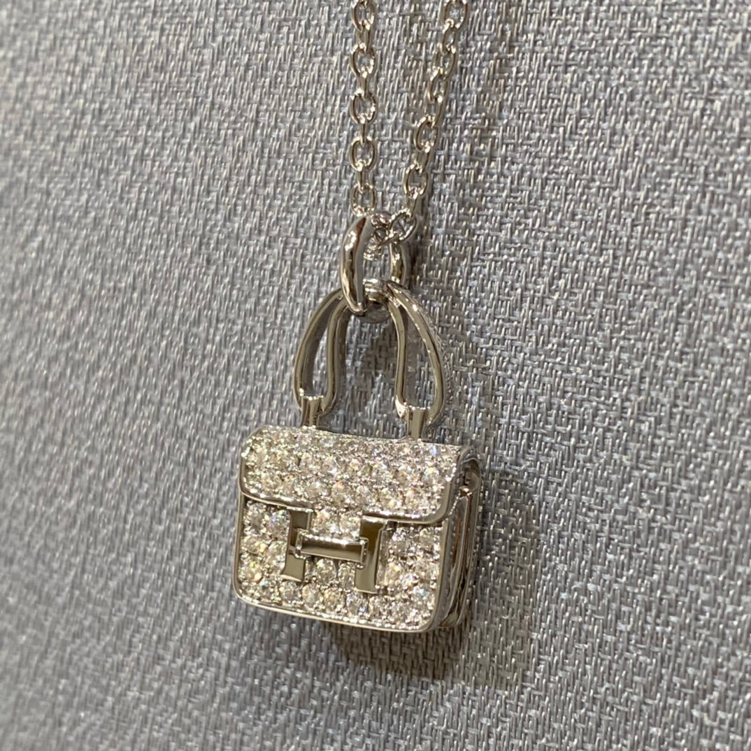 [Pearl Jewelrys]CONSTANCE PEDANT DIAMOND NECKLACE