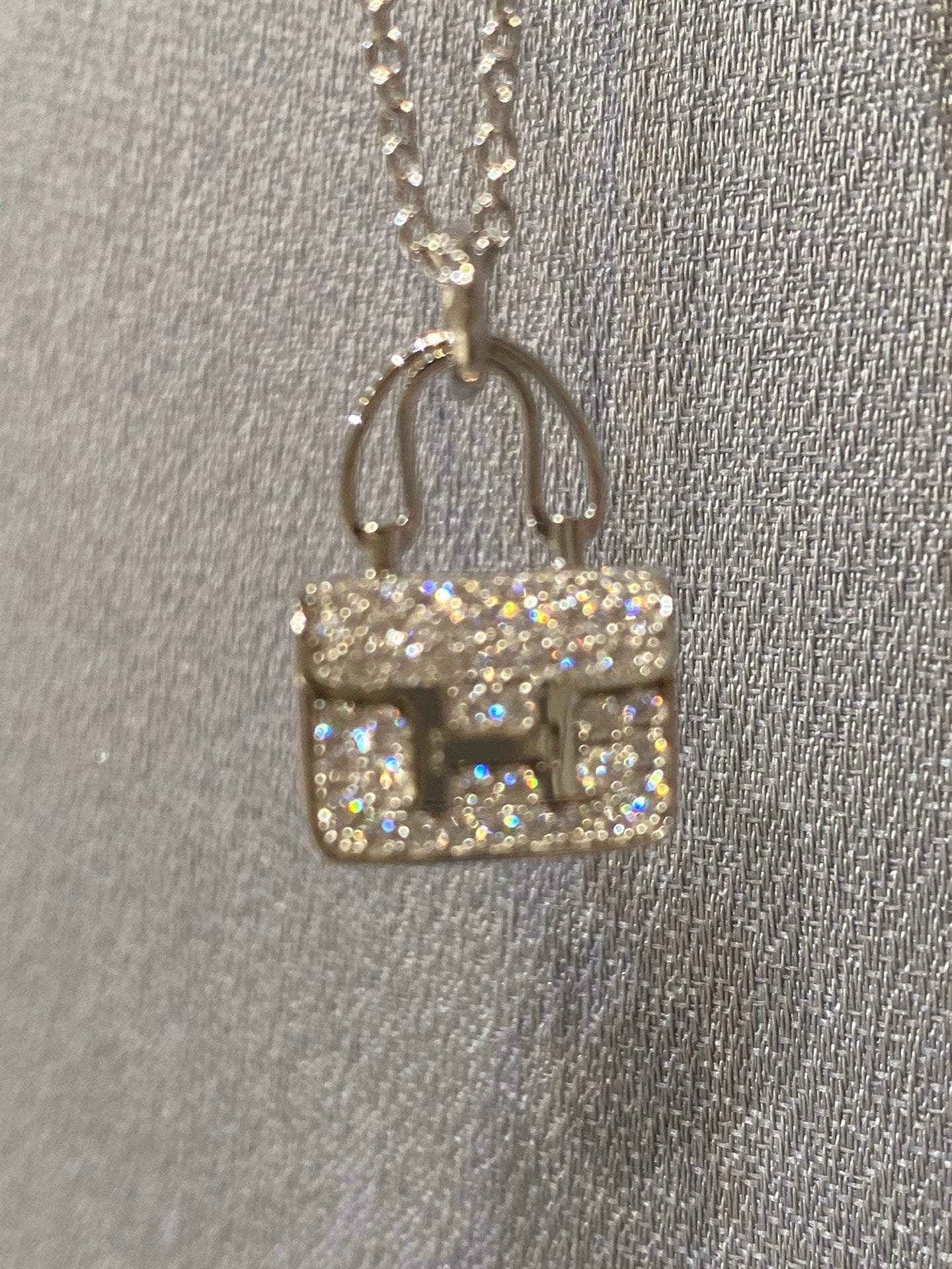 [Pearl Jewelrys]CONSTANCE PEDANT DIAMOND NECKLACE
