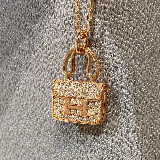 [Pearl Jewelrys]CONSTANCE PEDANT DIAMOND NECKLACE
