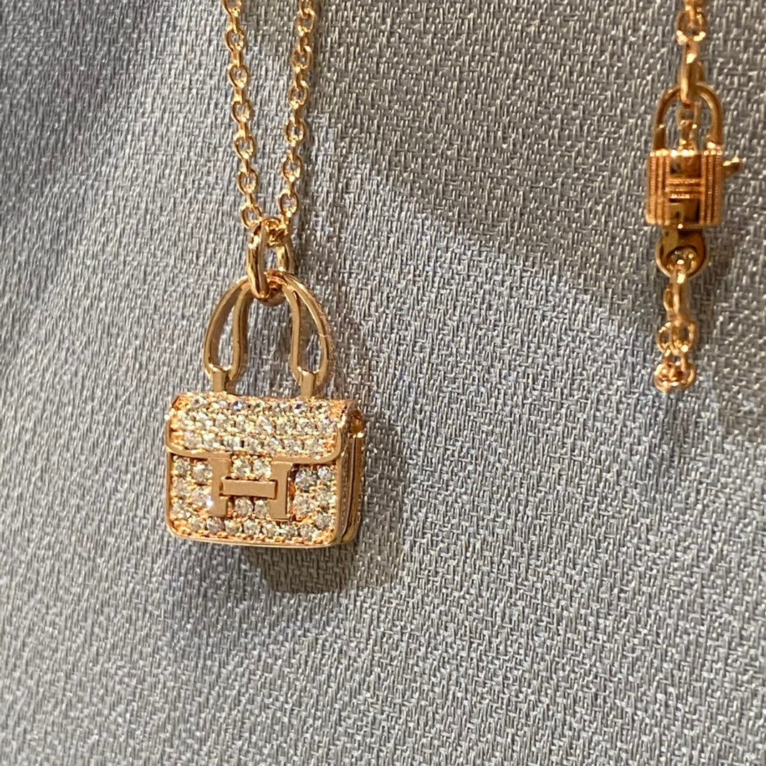 [Pearl Jewelrys]CONSTANCE PEDANT DIAMOND NECKLACE