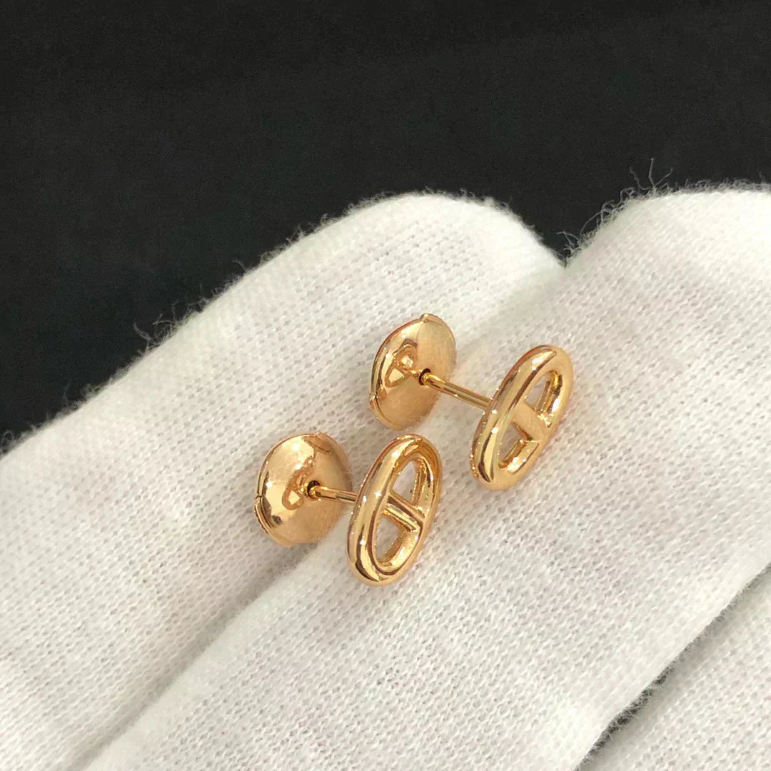 [Pearl Jewelrys]CHAINE SMALL EARRINGS GOLD AND SILVER