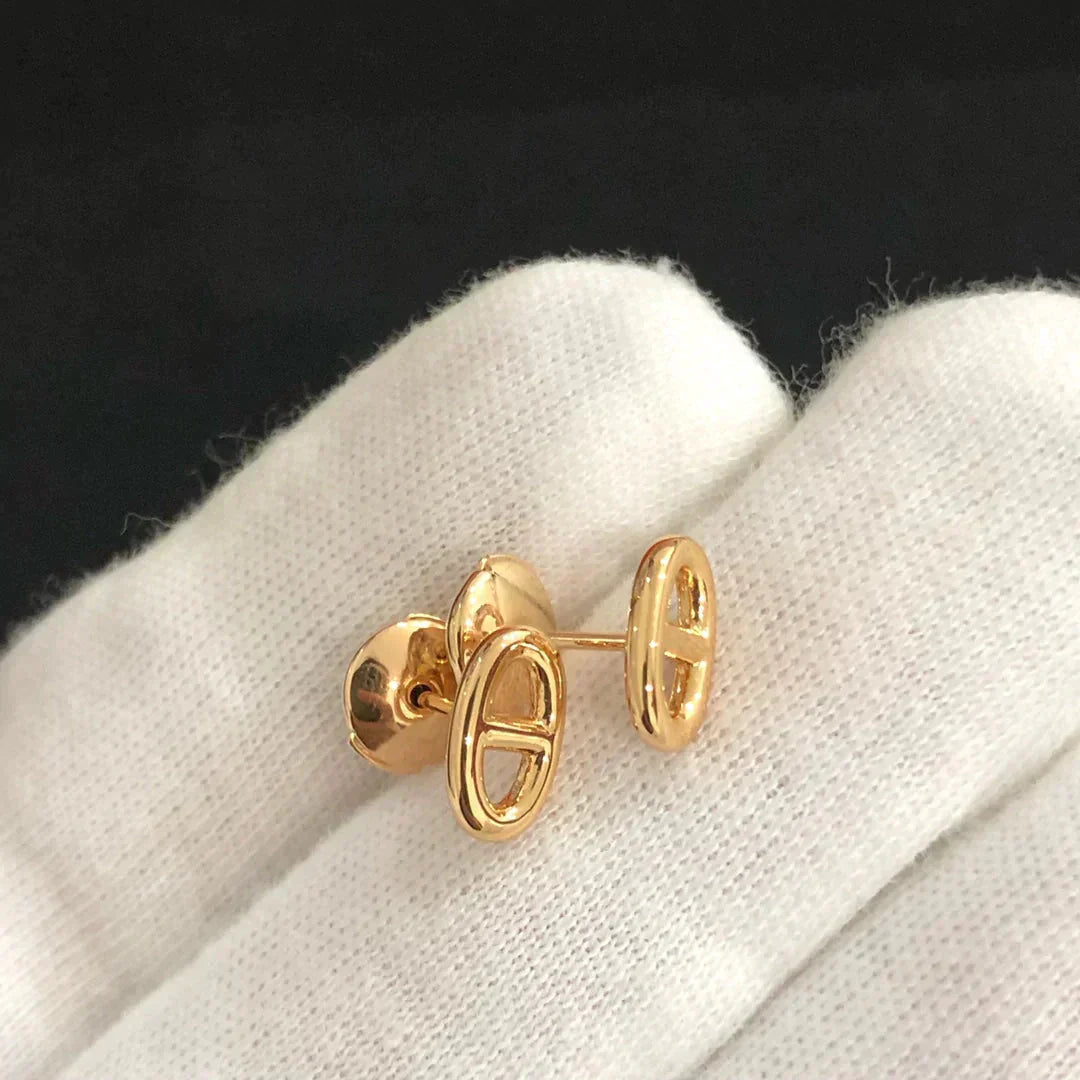 [Pearl Jewelrys]CHAINE SMALL EARRINGS GOLD AND SILVER