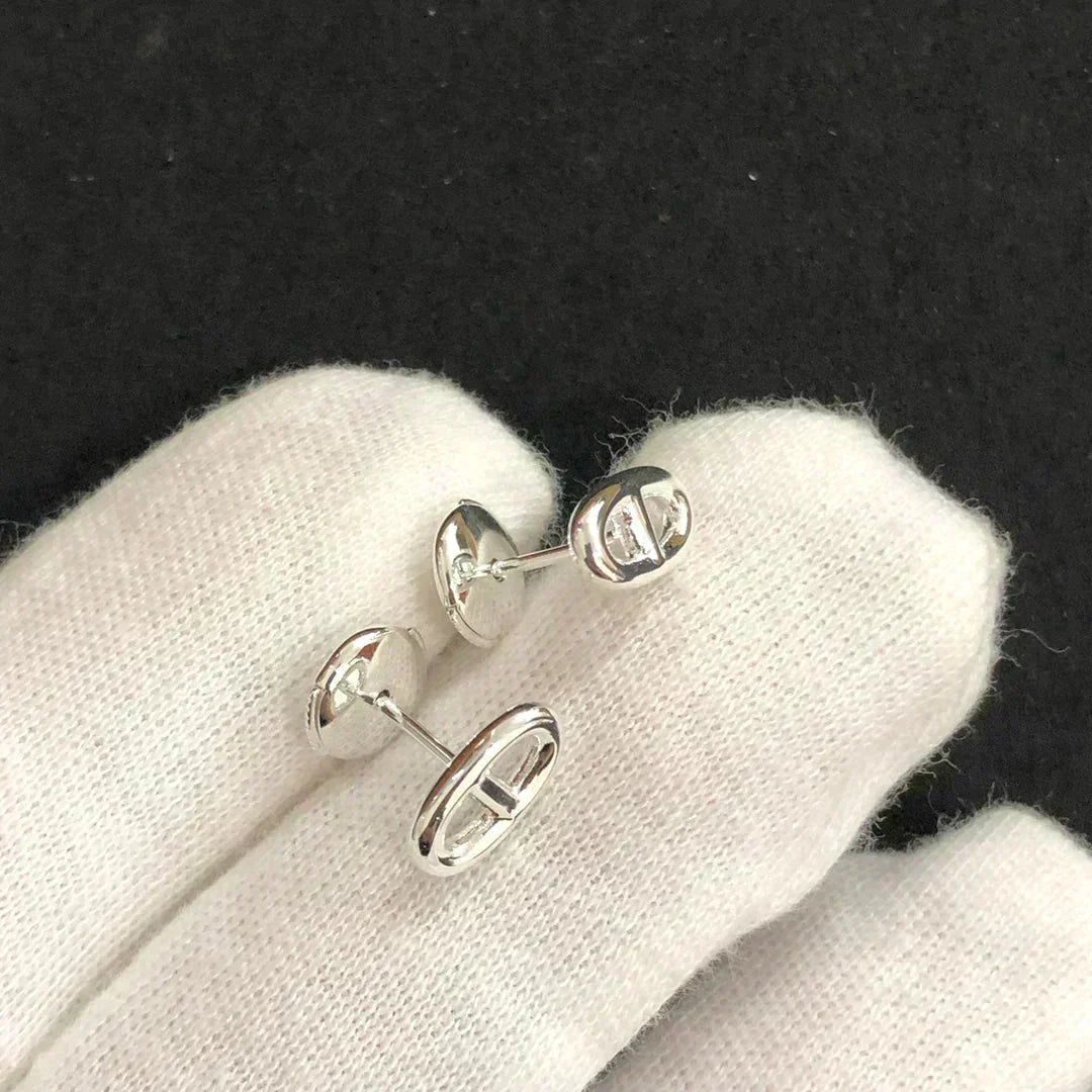 [Pearl Jewelrys]CHAINE SMALL EARRINGS GOLD AND SILVER