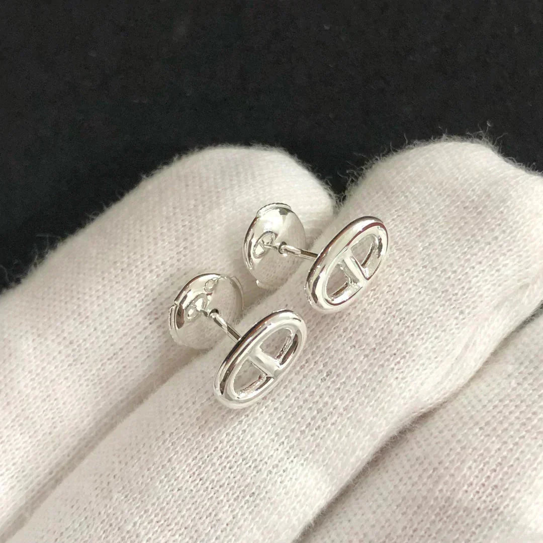 [Pearl Jewelrys]CHAINE SMALL EARRINGS GOLD AND SILVER