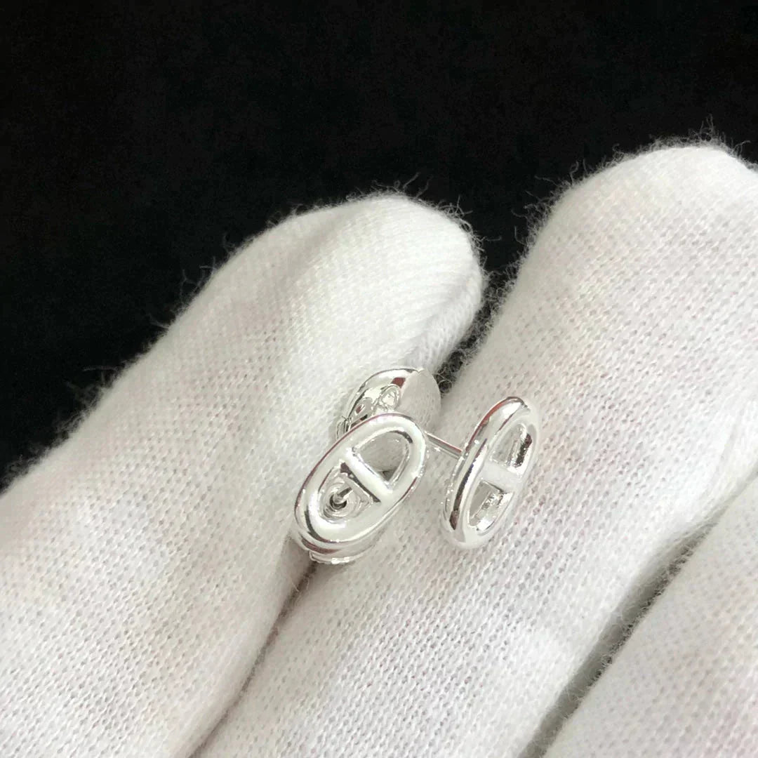 [Pearl Jewelrys]CHAINE SMALL EARRINGS GOLD AND SILVER