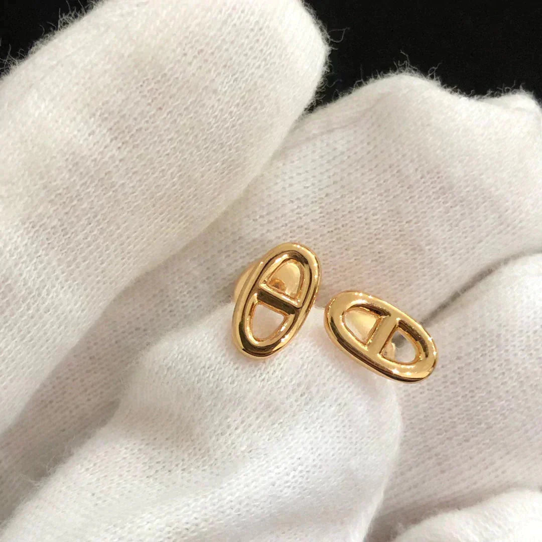 [Pearl Jewelrys]CHAINE SMALL EARRINGS GOLD AND SILVER