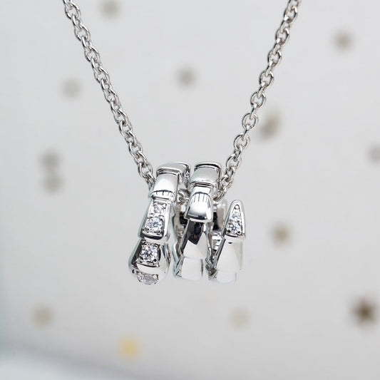 [Pearl Jewelrys]SERPENTI SILVER NECKLACE DIAMOND