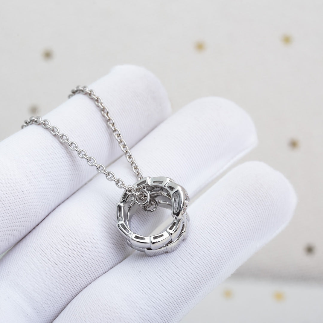 [Pearl Jewelrys]SERPENTI SILVER NECKLACE DIAMOND