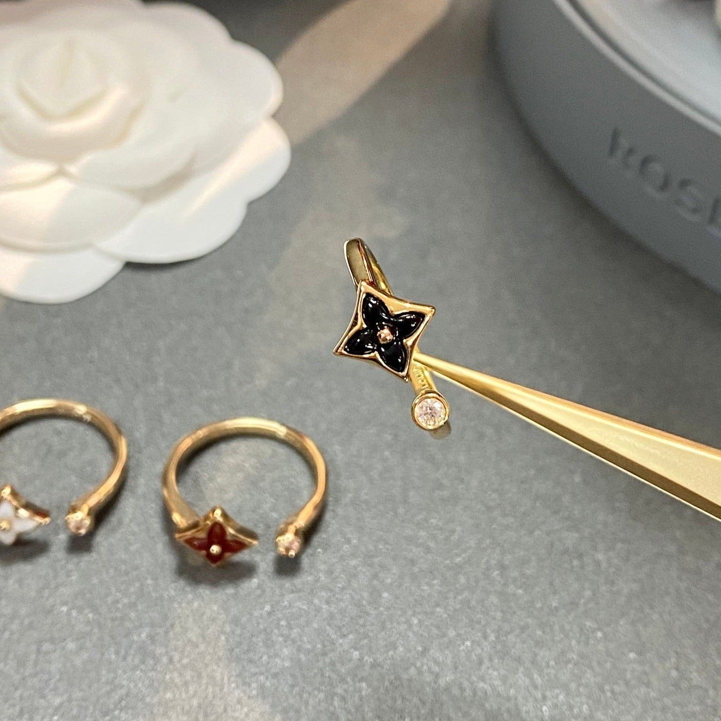 [Pearl Jewelrys]STAR 1 DIAMOND OPEN RING