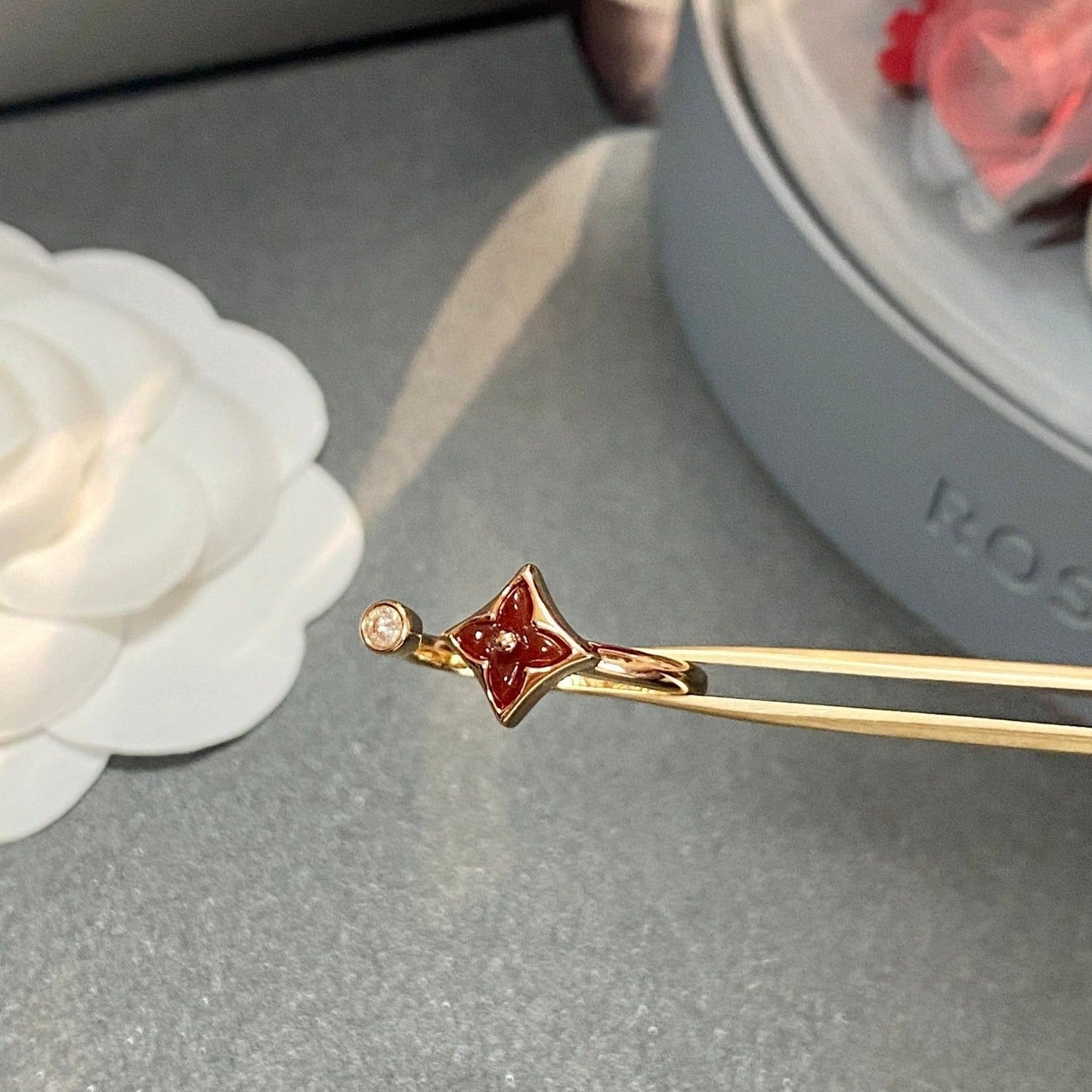 [Pearl Jewelrys]STAR 1 DIAMOND OPEN RING