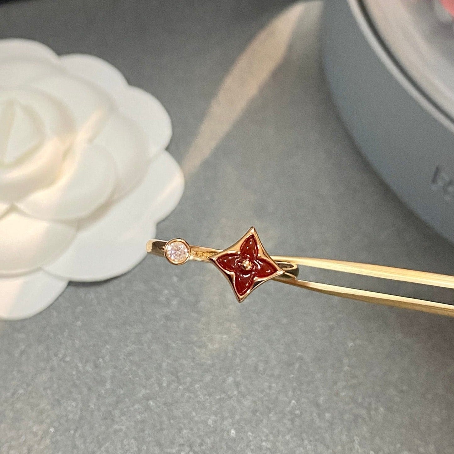[Pearl Jewelrys]STAR 1 DIAMOND OPEN RING