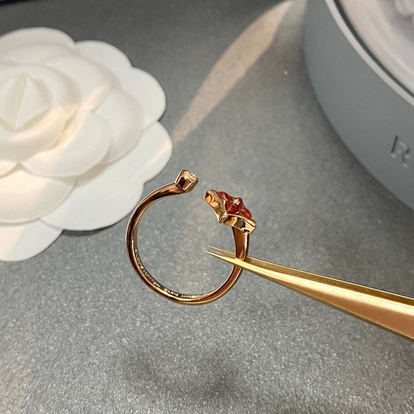 [Pearl Jewelrys]STAR 1 DIAMOND OPEN RING