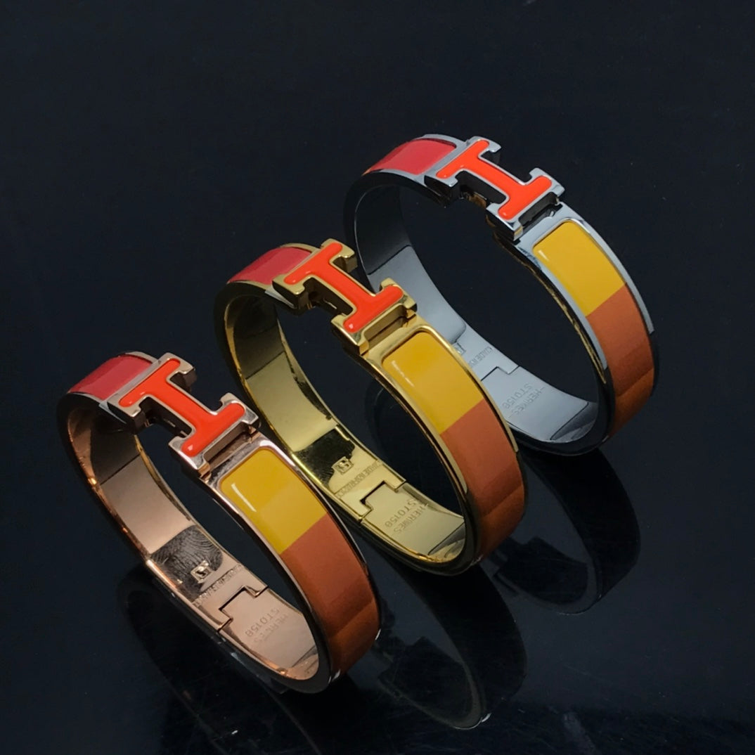 [Pearl Jewelrys]H BRACELET ORANGE RAINBOW CERAMIC