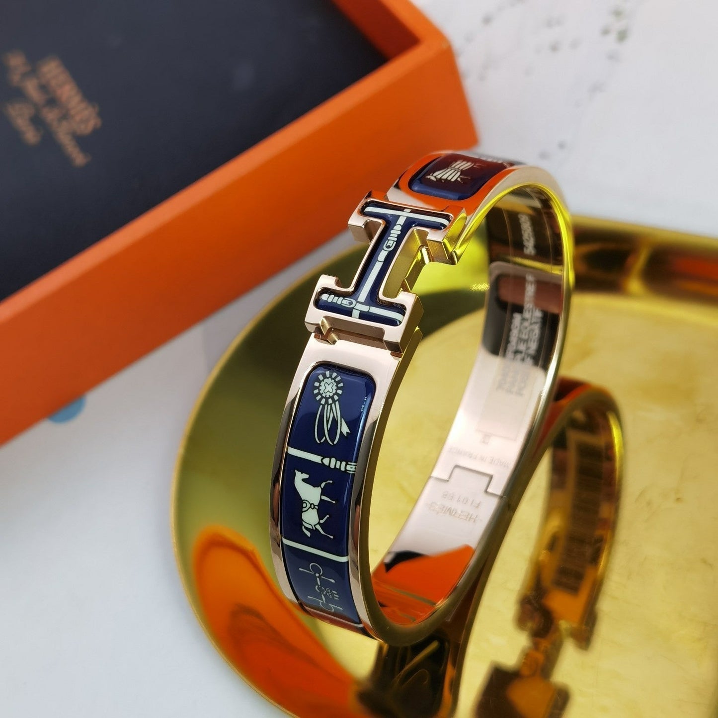 [Pearl Jewelrys]H COUVERTURES DARK BLUE BRACELET