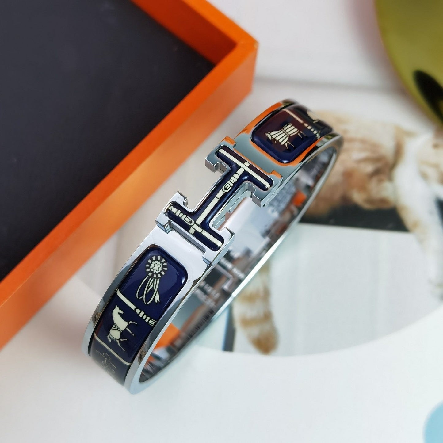 [Pearl Jewelrys]H COUVERTURES DARK BLUE BRACELET