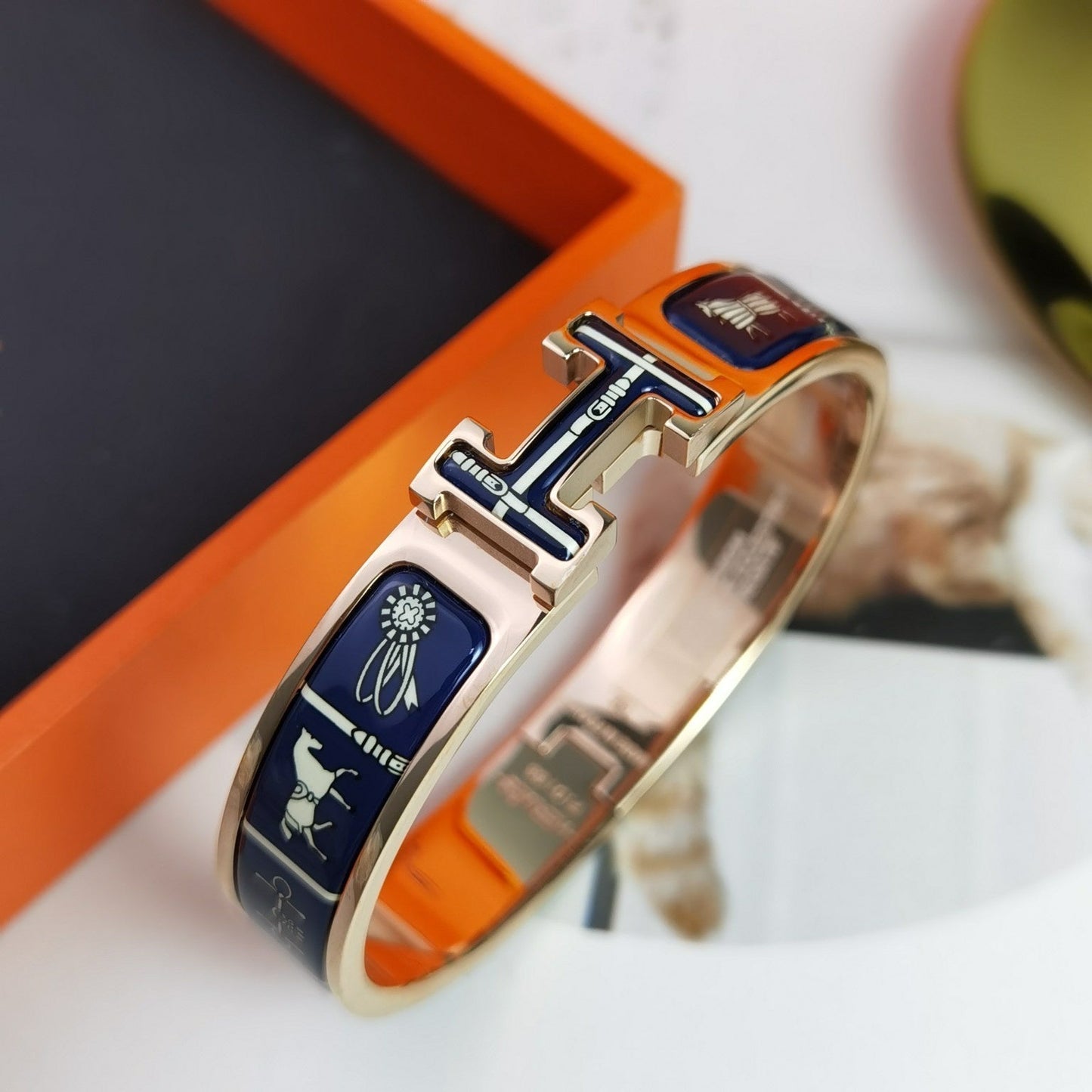 [Pearl Jewelrys]H COUVERTURES DARK BLUE BRACELET
