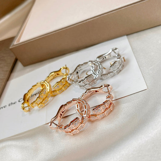 [Pearl Jewelrys]SERPENTI EARRINGS DIAMOND