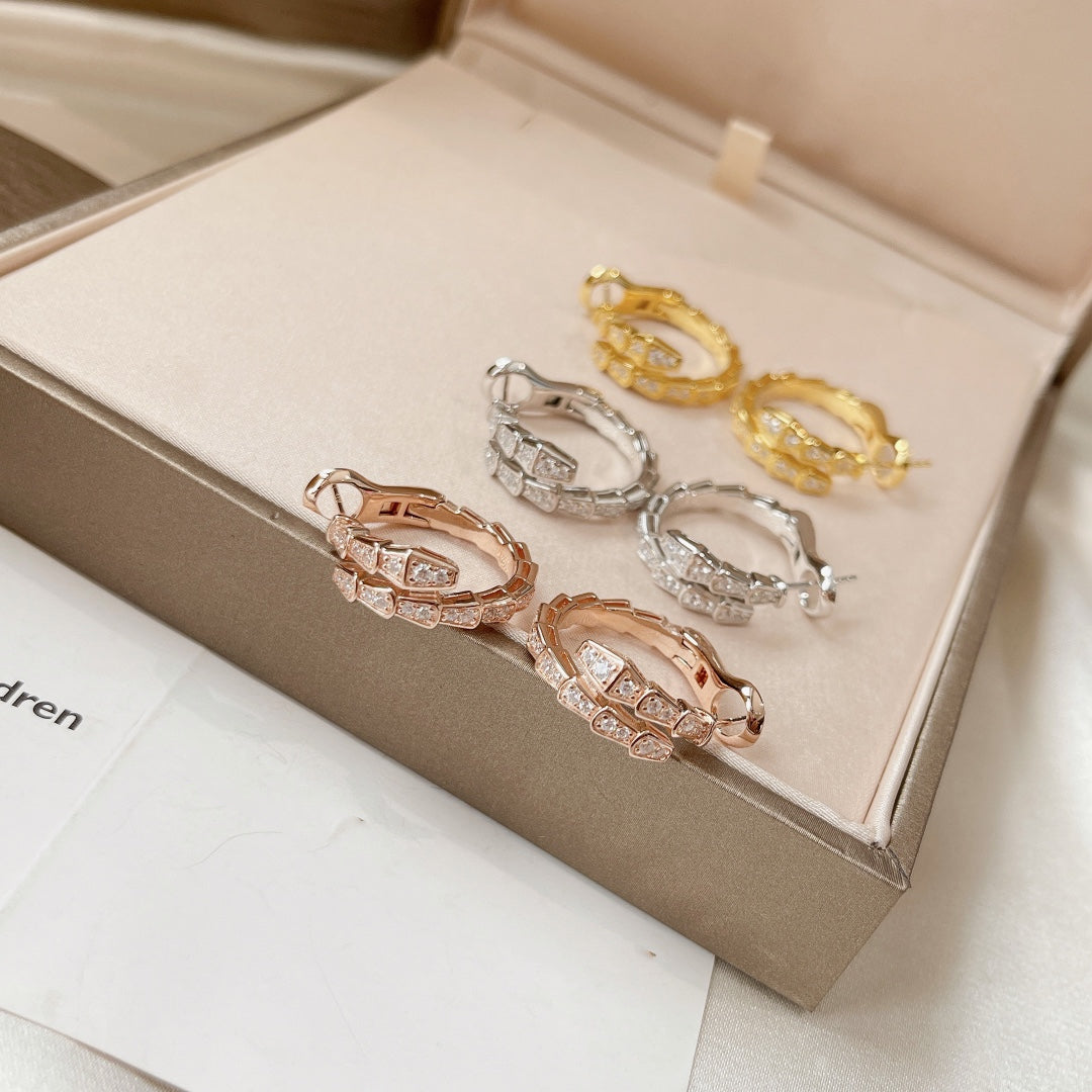 [Pearl Jewelrys]SERPENTI EARRINGS DIAMOND