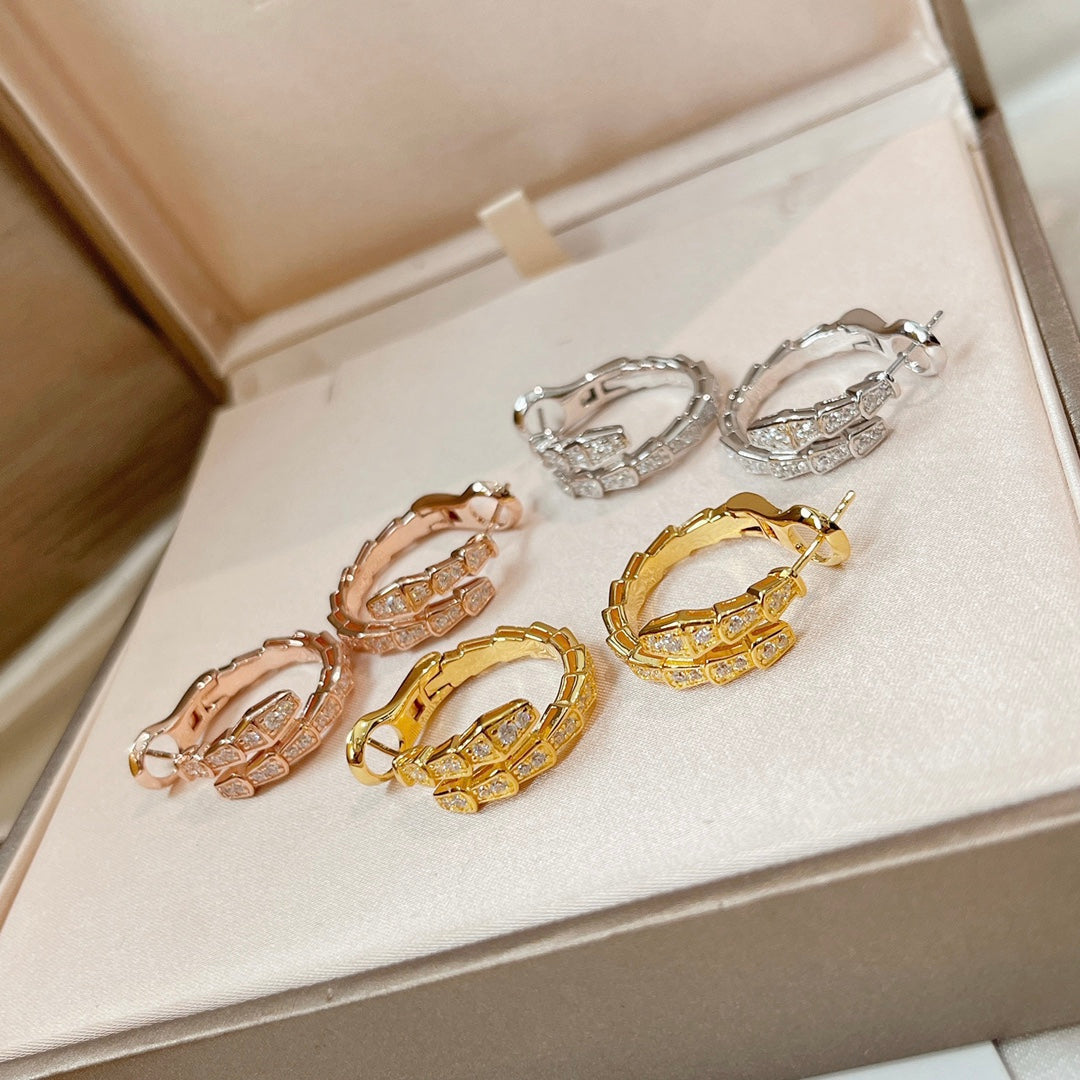 [Pearl Jewelrys]SERPENTI EARRINGS DIAMOND