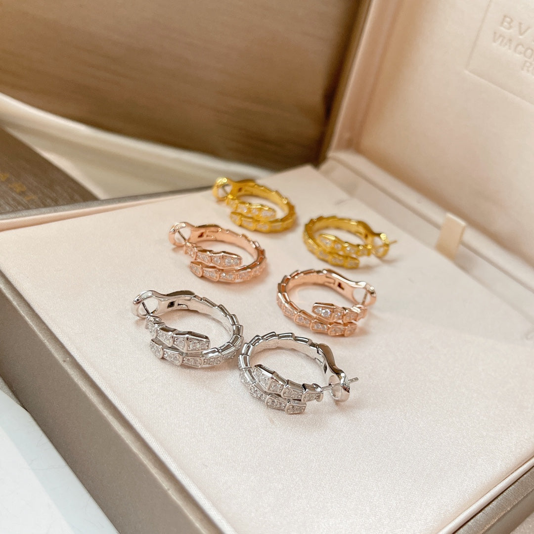 [Pearl Jewelrys]SERPENTI EARRINGS DIAMOND