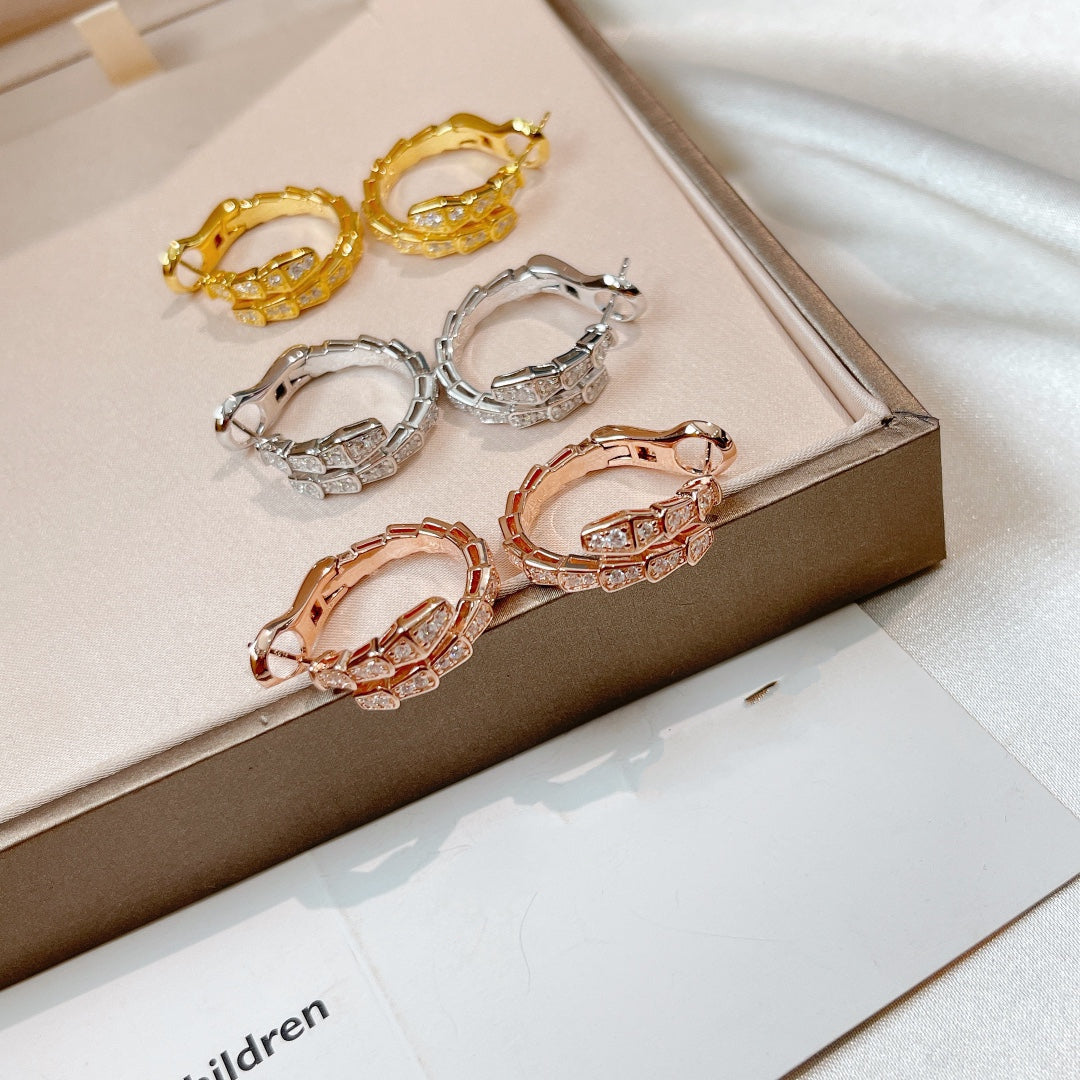 [Pearl Jewelrys]SERPENTI EARRINGS DIAMOND