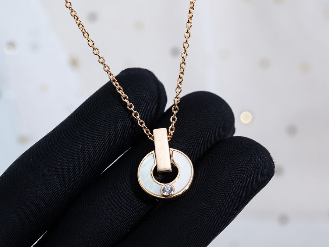 [Pearl Jewelrys]GARI NECKLACE PINK GOLD MOP