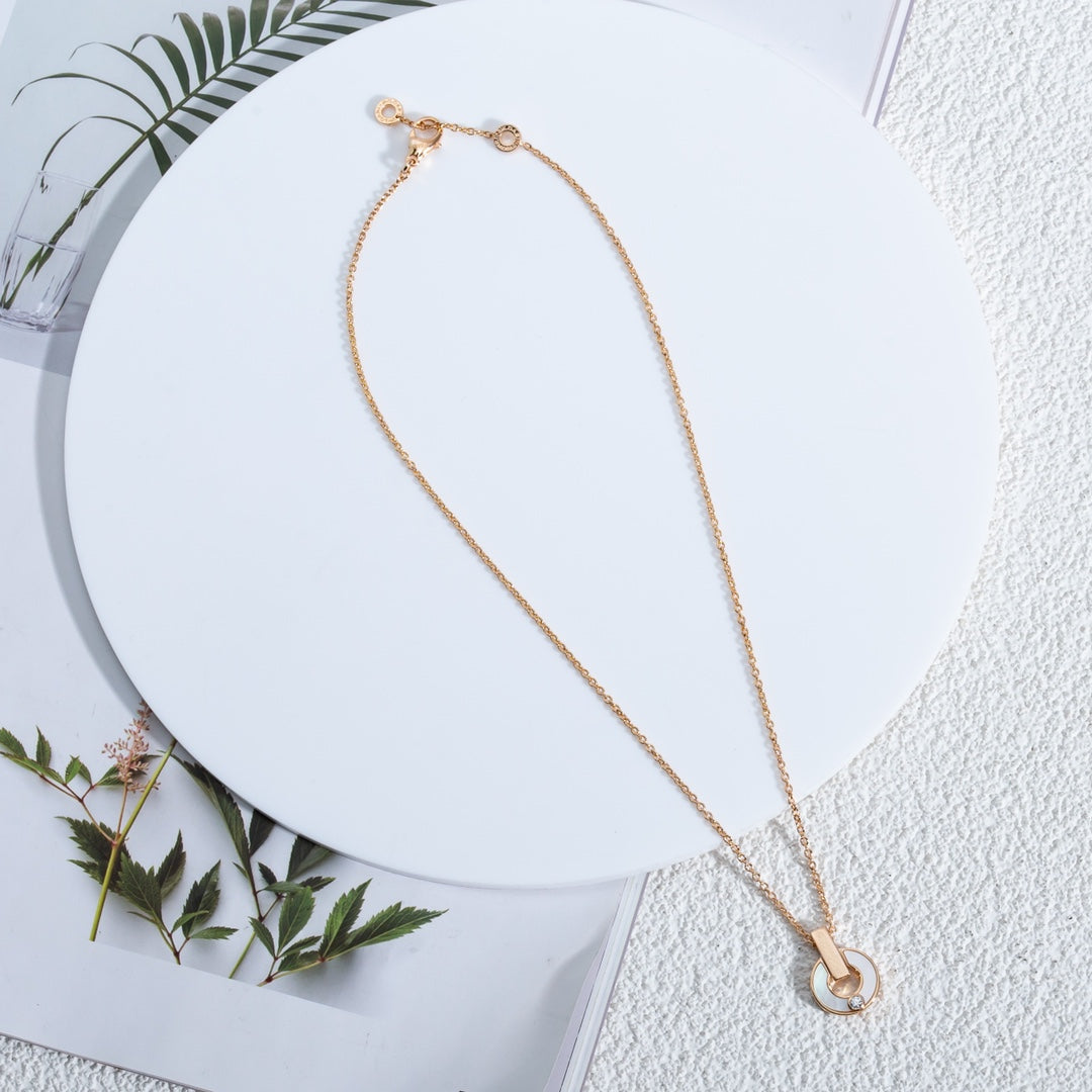 [Pearl Jewelrys]GARI NECKLACE PINK GOLD MOP