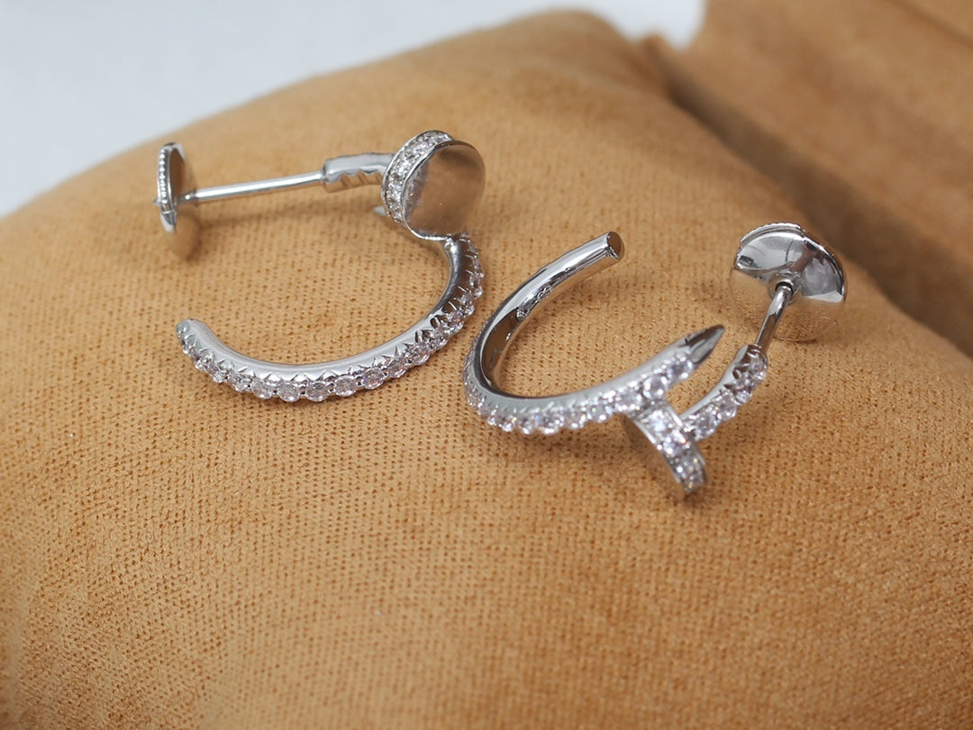[Pearl Jewelrys]JUSTE EARRINGS 12.75MM SILVER DIAMOND