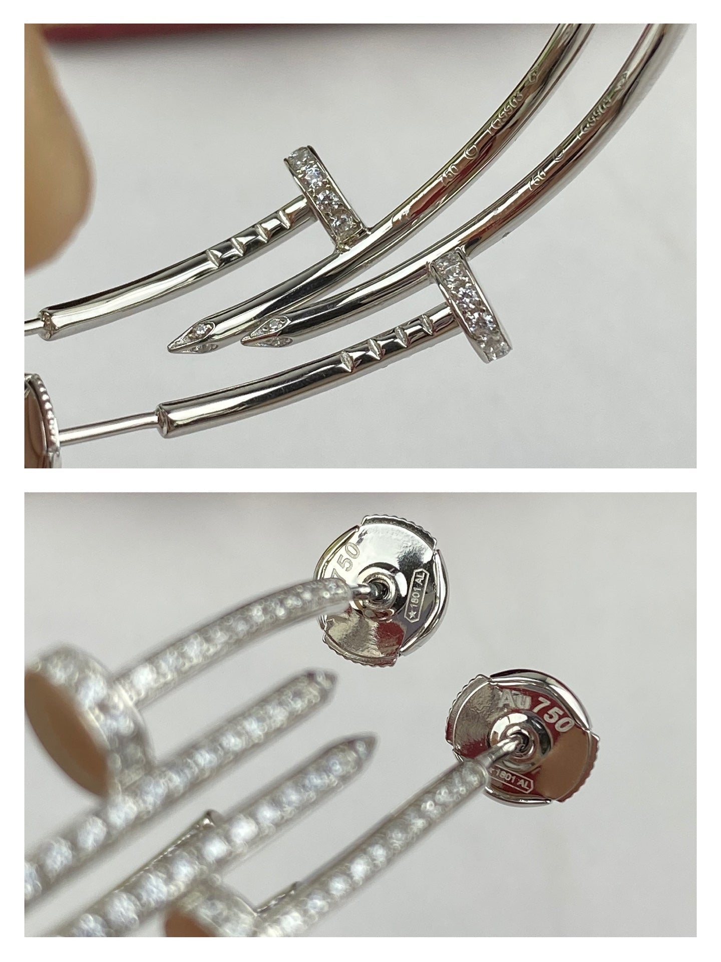 [Pearl Jewelrys]JUSTE EARRINGS FULL DIAMONDS 1.8MM