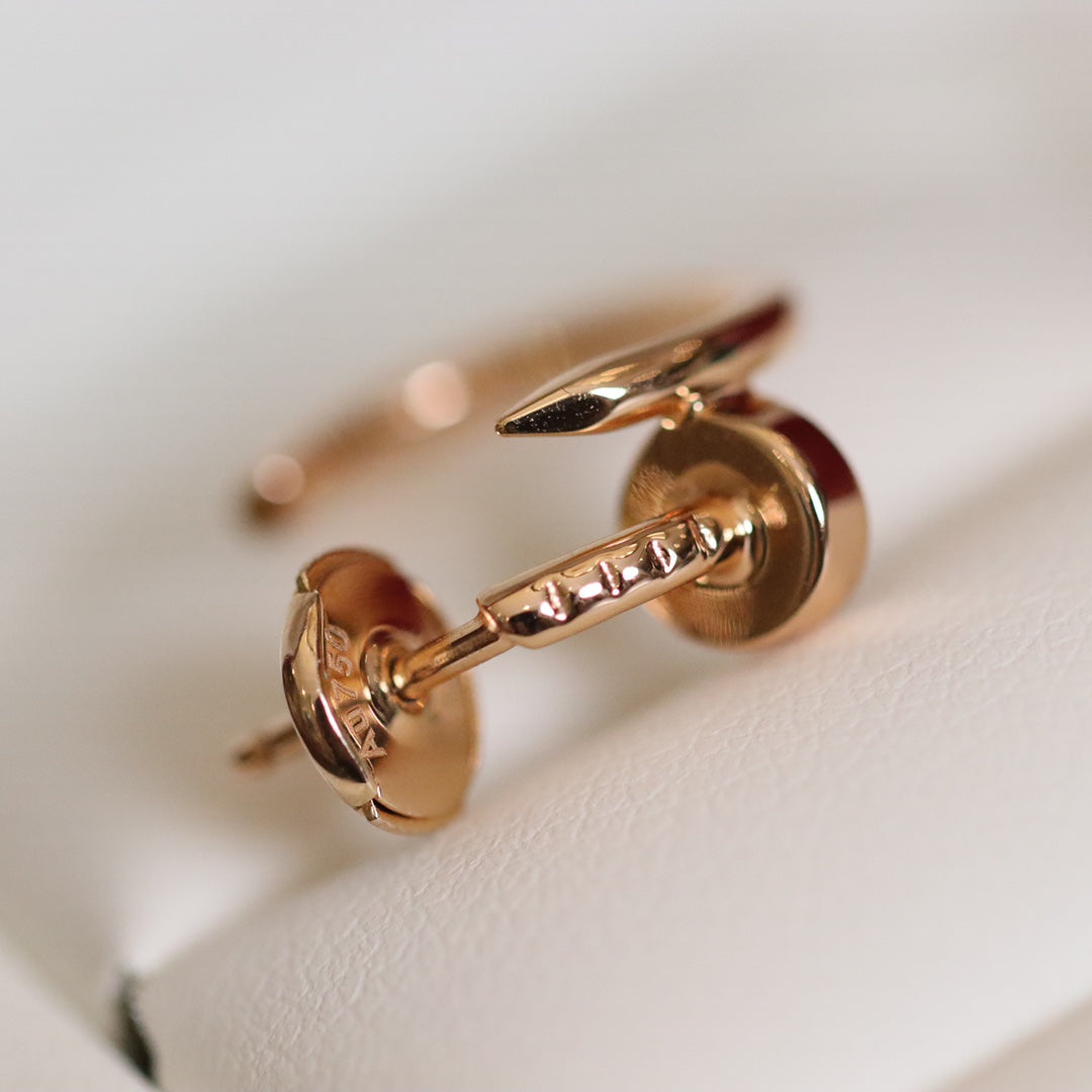 [Pearl Jewelrys]JUSTE EARRINGS PINK GOLD