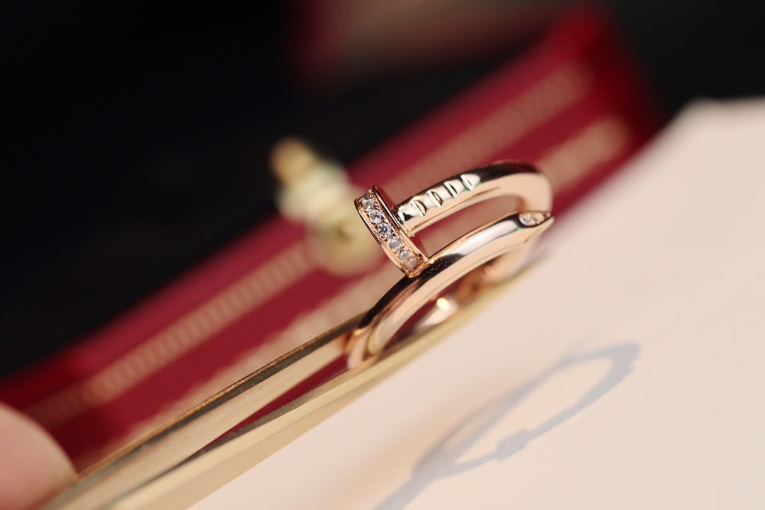 [Pearl Jewelrys]JUSTE RING 2.65MM PINK GOLD DIAMOND